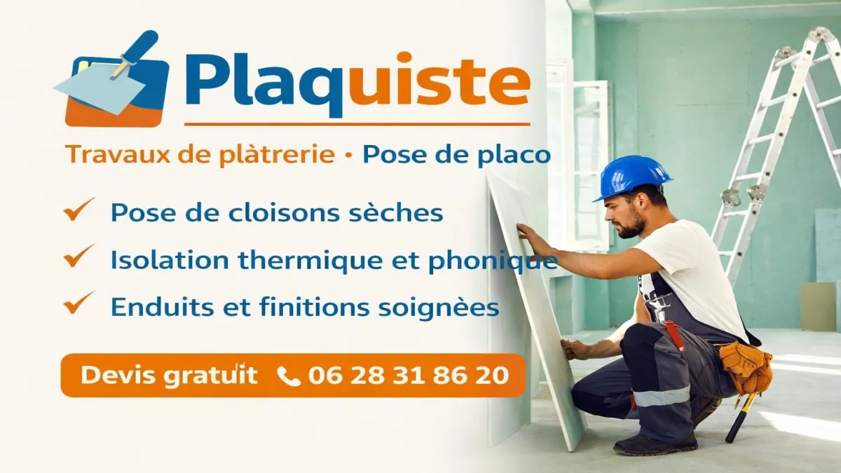 Plaquiste à Rognonas pour pose placo, cloisons, faux plafonds et isolation intérieure